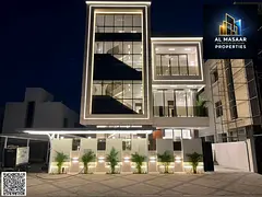 Luxury villa with direct garden views, 6200 sq ft built-up area, two floors and a rooftop with eleva