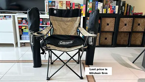 Coleman Foldable Camping Chair - Comfortable Outdoor Seat (Used)