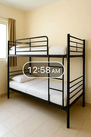 BEDSPACE AVAILABLE IN SHARJAH AL TAAWUN