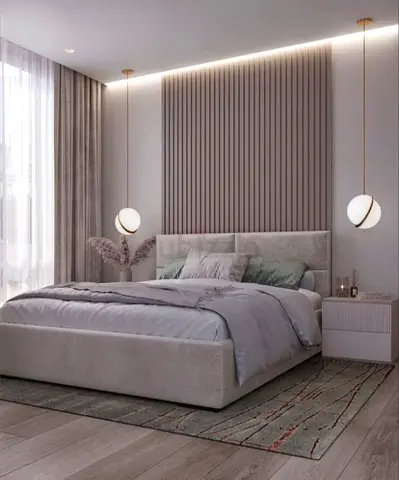 Beautiful light gray color*160*200* King Size Bed Available