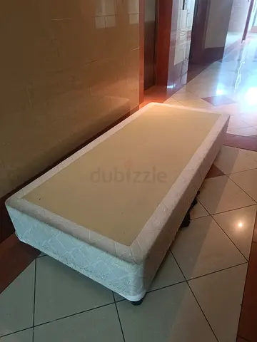 Single Bed Base with Mattress Topper - Used, Good for Guest Room