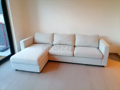 IKEA vimle beige color lshape sofabed under storage