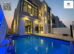 Villa for sale, very large area, including registration fees, with a private pool, close to all serv