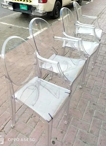 Transparent chair is ready for sell