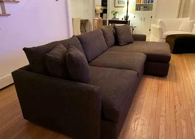Cratebarrel lounge deep L shape sofa