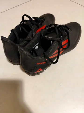 Black  Red adidas Turf Football Boots Deporvito