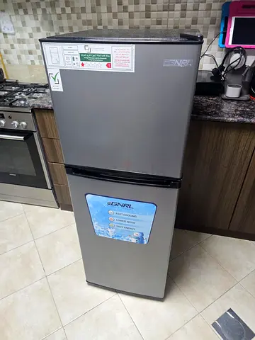 Silver double-door refrigerator - Moving houses selling fast!!!