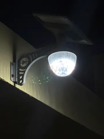6 numbers of Solar LED Wall Light - Motion Sensor Outdoor Lamp (Used)