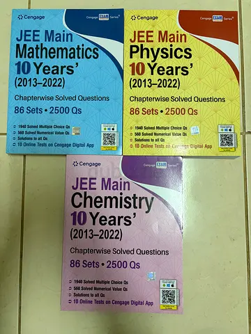 Brand New JEE Mains + Advanced Reference Books Latest Edition (Cengage, HC Verma, MS Chauhan, etc.)