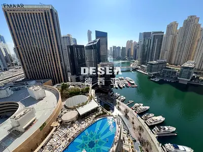 استوديو مفروش | جي دبليو ماريوت مارينا | إطلالة كاملة على المارينا والأفق