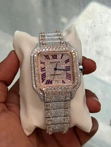 Cartier Santos Moissanite