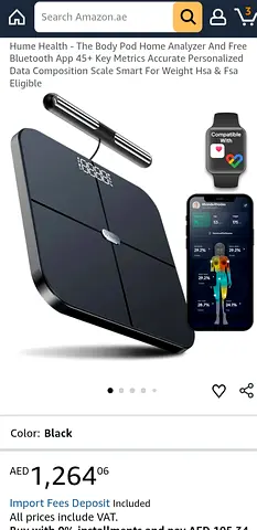 Brand new sealed Hume Health - Body Pod Home Analyzer And Free Bluetooth App 45+ Key