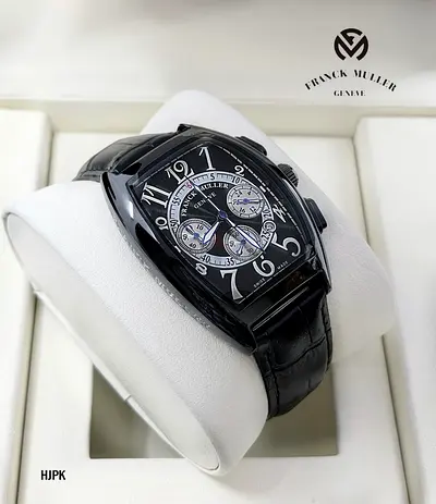 Franck Muller Black Vanguard Chronograph Automatic Watch - Men’s