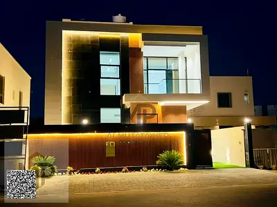 A villa on the main street, ready to move into, with registration and ownership fees included, in one of Ajman's most prestigious areas. Freehold owne