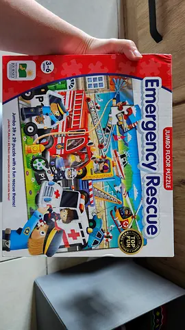 Emergency Rescue and Farm animals Jumbo Floor Puzzle – 3-6 Years, Complete Set