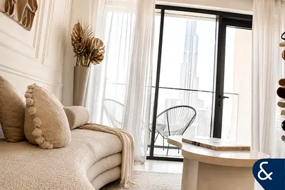 Fully Furnished | Burj View | 3 Bed + Study