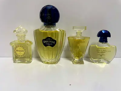 Lot of 4 Mini Guerlain Champs-Elysees ,Mitsouko And Shalimar NEW