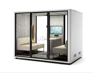 6 Person Acoustic Meeting Booth / Soundproof Office Cabin
