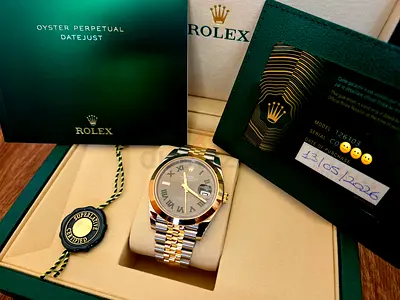 Selling my Rolex Datejust 41 Wimbledon in brand new condition, just collected.