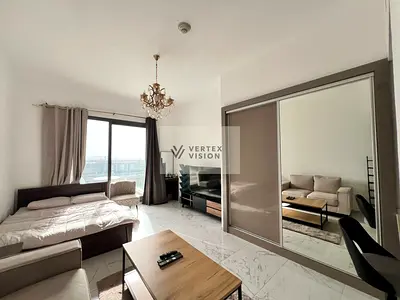 12 Cheques Fully Furnished Studio with Pool & Open View