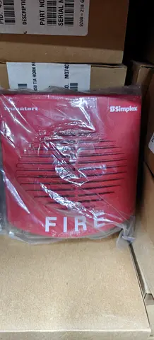 Simplex Wall-Mount Fire Alarm/Strobe (Red) - New/Unused