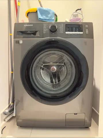 Samsung Washing Mashine - 8KG Front Load Washer, Silver - WW80TA046AX