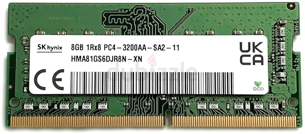 Laptop or mini pc RAM 8 GB DDR4