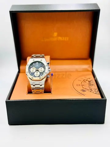Stainless Steel Mens Chronograph Watch with Box
