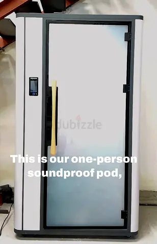 1 Person Acoustic Office Booth / Soundproof Work Pod S2