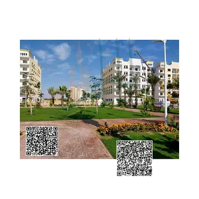 Two bedrooms and a living room for sale in Princess Village, Al Yasmin area. Immediate occupancy in two months. Direct view of the garden, spacious wi