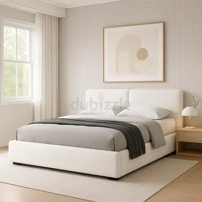 Beautiful White colour *160*200* king size bed with hydrulic storage Available