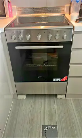 Free delivery Midea Freestanding Electric Stove with Oven 60 cm- Stainless Steel
