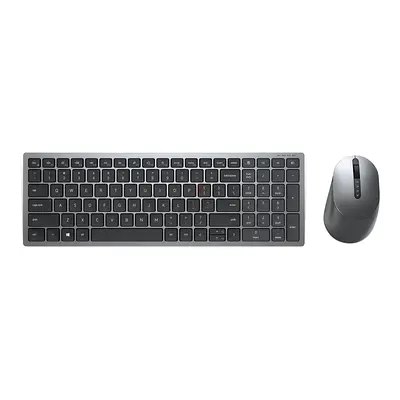 Dell KM7120W Slim Wireless Keyboard and Mouse Combo - Grey