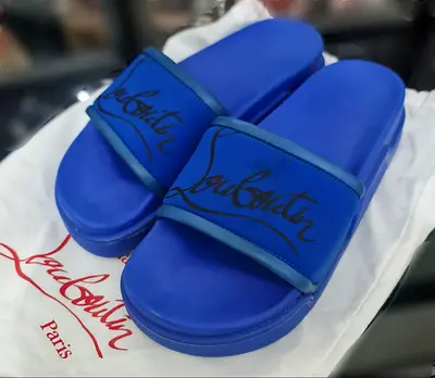 Authentic Christian Louboutin slides size 39