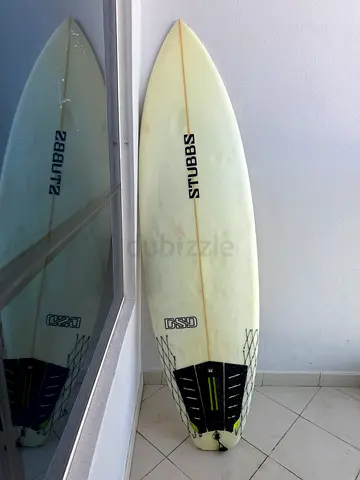 Shortboard Surfboard - Used Single Fin, 60 approx.