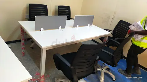 Brand New White 4-Seater Office Desk For Sale