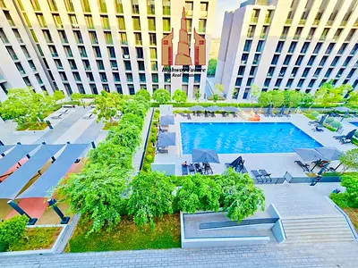 Directly Pool View 1BHK with All Amenities In Tiraz Building