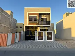 Modern villa for sale in Al Zahia, two floors and a roof, 4 master bedrooms, at a special price