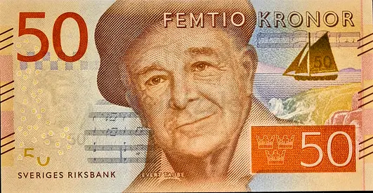 SWEDEN 50 KRONER BANKNOTE 2014