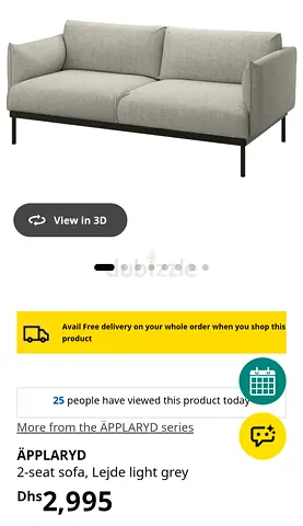 Ikea apparently 2 seater sofa