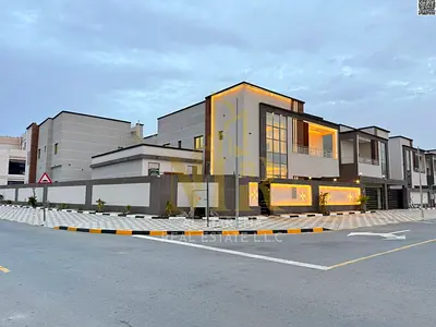 Luxury villa for sale in Al-Haliyo 2 – opposite Azha Complex | Elegant design and spacious areas | Includes electricity, water, air conditioning, and