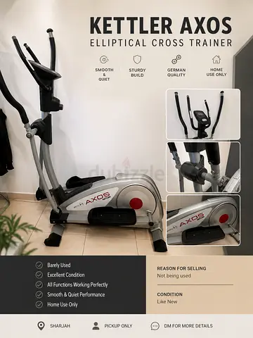 Kettler AXOS Elliptical Cross Trainer | Barely Used