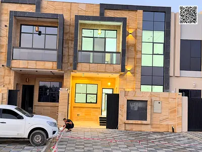 Villa for sale, freehold for all nationalities, near Sheikh Mohammed Bin Zayed Street, including registration and ownership fees.