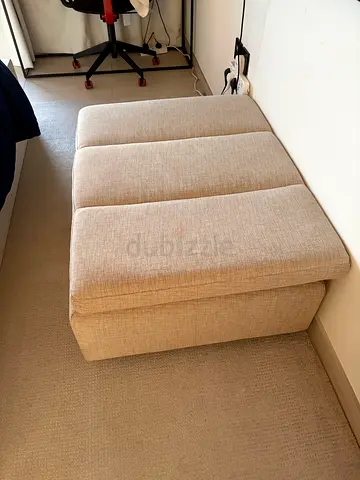Beige Ottoman
