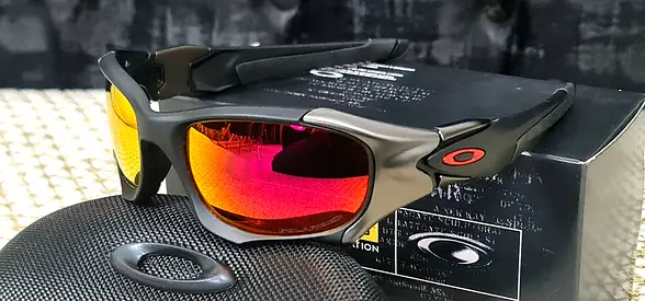 Oakley PitBoss II Matte Black w/ Red Mirror Iridium Polarized Lens