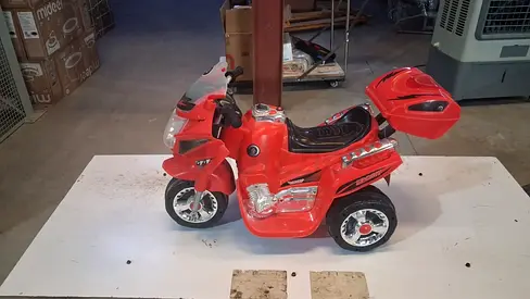 Red Ride-On Electric Toy Scooter for Kids - Good Condition