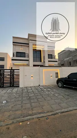 فيلا فاخرة للبيع الحيلو 2 عجمان 6 ماستر اطلالة حديقة الحميدية تصميم كلاسيكي راقٍ