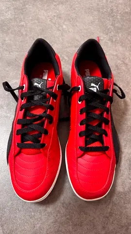 (43)Red Puma casual sneakers -( NEW), size 100 aed