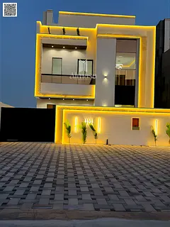 Modern 5-bedroom villa with pool and rooftop, registration fees included, super deluxe finishing, ba