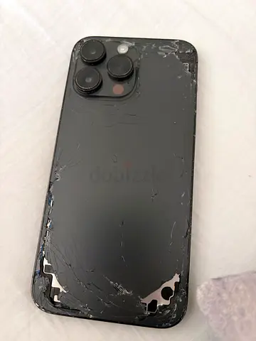 iPhone (Broken) — Back glass and corners damaged, for parts